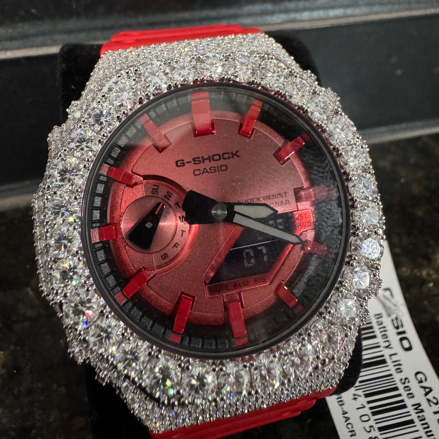 Authentic Red Moissanite GA2100